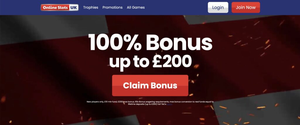 OnlineSlotsUK Homepage 
